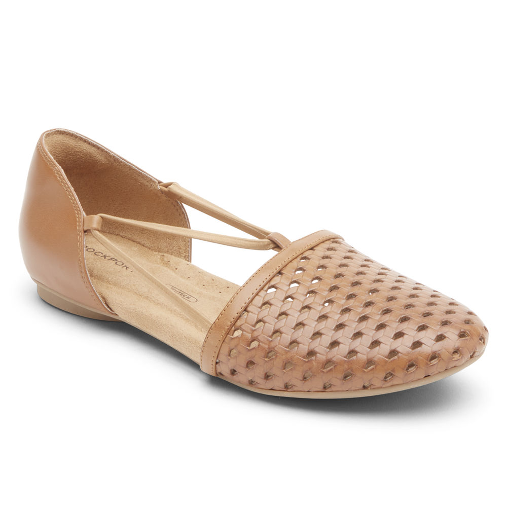 Sapatos Frouxos Rockport Mulher Rosa - Reagan Perforated - 16509IDOE